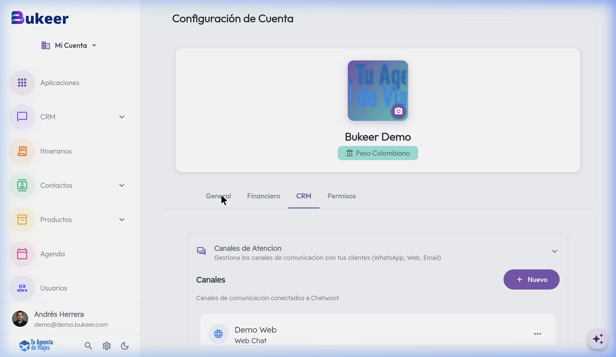 Captura mostrando cómo se ajusta el Logo en el banner de la pestaña General